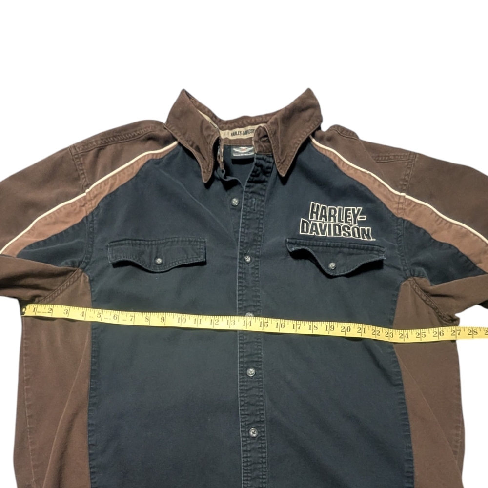 Harley-Davidson Men's 2X: Short Sleeve Button Up Shirt - Picture 3 of 7